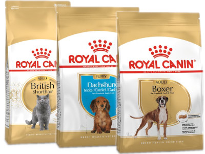 řada krmiva Royal Canin Breed Health Nutrition